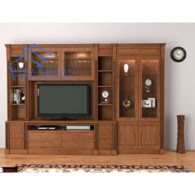 Lemari kabinet kayu jati partisi terbaru bufet tv