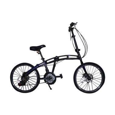 Vivacycle Comet Alloy Folding Shimano Sepeda Lipat - Titanium [20 Inch/ 18 Speed/ Y3108]