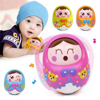 Mainan Bayi dan Balita Tumbler Doll | Boneka Goyang Aneka Warna