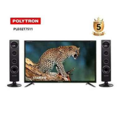 POLYTRON LED TV 32 Inch PLD32T7511 Speaker T0932 Garansi Resmi free bracket (s&k)
