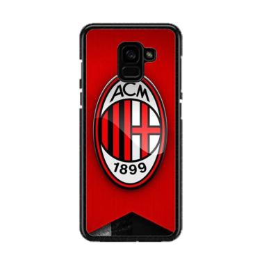 Guard Case Logo AC Milan O1205 Cust ... msung Galaxy A8 2018 Plus