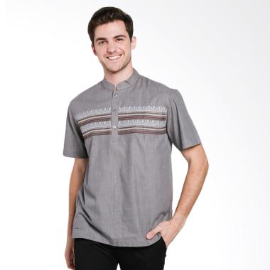 Al Mustika Agate Baju Koko Pria - Grey