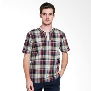 Al Mustika Bery Baju Koko Pria - Maroon