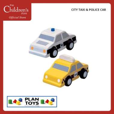 Plan toys - City Taxi & Police Car
