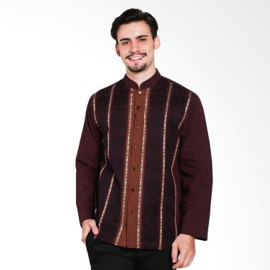 INTRESSE Mattise Long Baju Koko Pria - Maroon