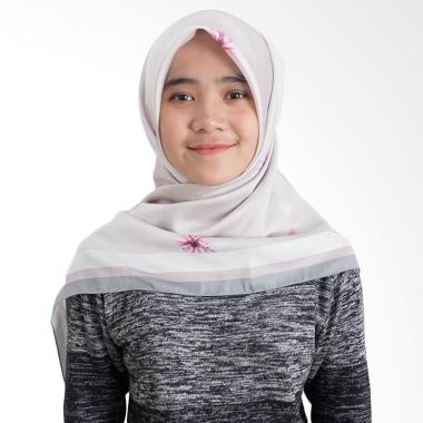 Tiffany Kenanga Printing Satin Hermes Angelina Jilbab Segiempat - Flying Cherry