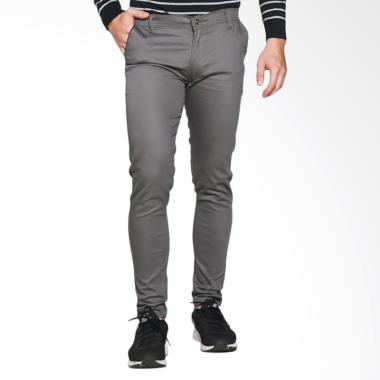 Chino Long Stretch Celana Panjang Pria - Abu