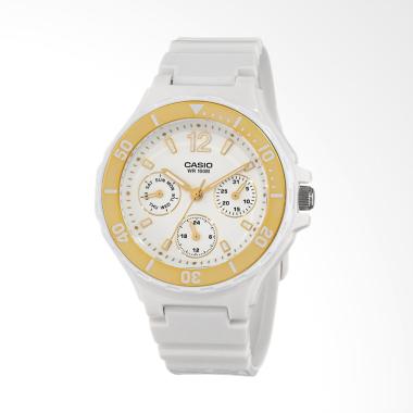CASIO LRW-250H-9A1VDF Analog Multi Dial Jam Tangan Wanita - White Gold
