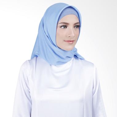 Cantik Kerudung Misha Square Voal Shawl Hijab - Sky Blue No.4