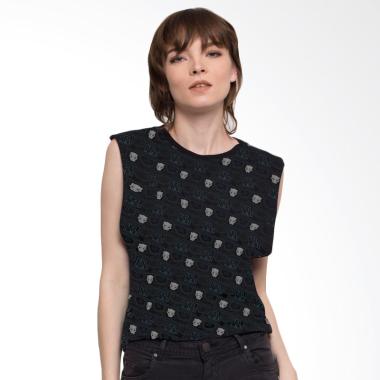 Monstore BLK180218BLK Black Panther Pattern Ladies Muscle Tank Women