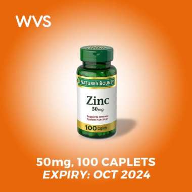 Nature's Bounty Zinc 50mg - 100 Caplets
