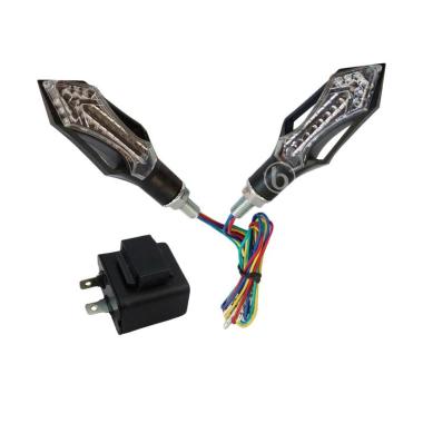 Agras Led Lancip Lampu Sein Motor w ... Yamaha Old Vixion - Hitam