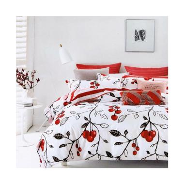 Melia Bedsheet J-4013 Katun Jepang Set Sprei - Active White
