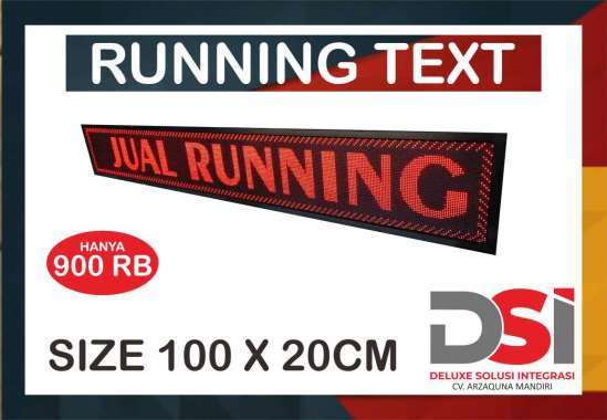 Jadwal Sholat Running Text 160 x 16 cm
