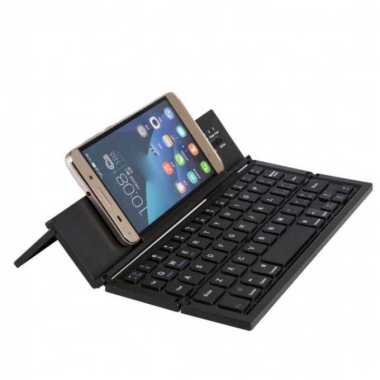 Universal Portable Mini Wireless Foldable Bluetooth Keyboard Hitam