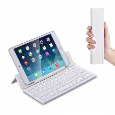 Universal Portable Mini Wireless Foldable Bluetooth Keyboard Putih