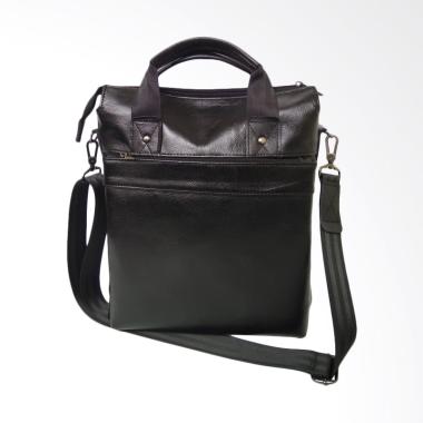 dm79 Kulit Asli High Quality Selempang Tas Pria - Hitam