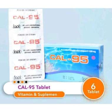 Cal-95 suplemen kalsium bumil- strip 6 tablet