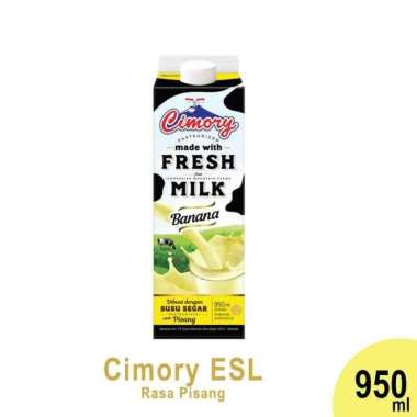 Promo Harga Cimory Fresh Milk Banana 950 ml - Blibli