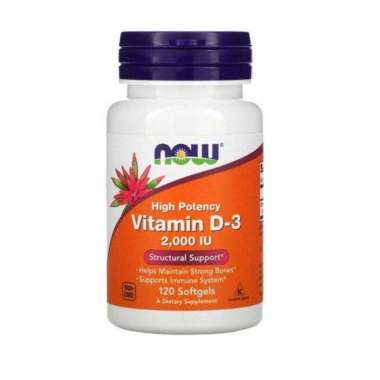 Vitamin D3 D-3 2000 iu Now - 120 Softgels
