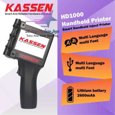 Kassen HD1000 - Smart Handheld Inkjet Portable Printer Tangan Cetak Expired Date dll