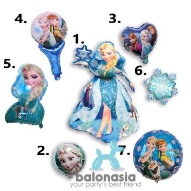 Balonasia Balon Frozen Karakter / Mainan Frozen 3. Frozen Hati
