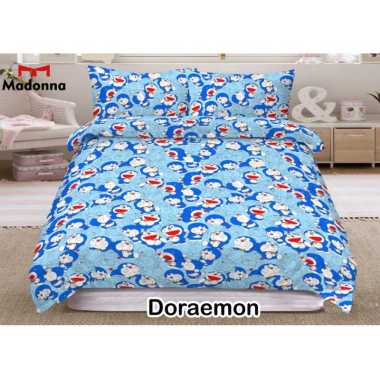 Madonna Doraemon Set Sprei Biru 180 x 200