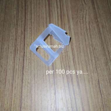 clips putih 100pcs tile leveling nat spacer perata lantai granit clip