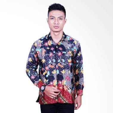 Batik Putri Ayu Solo Semi Sutra Fur ... tik Pria - Merah [KPJ602]