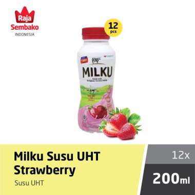 Milku Susu UHT Strawberry [12 x 200 ml]