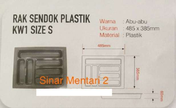 Rak Sendok Plastik ukuran S