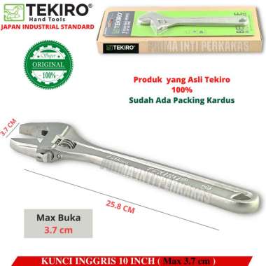 KUNCI INGGRIS TEKIRO 10" KUNCI BACO ADJUSTABLE WRENCH TEKIRO 10 INCHI
