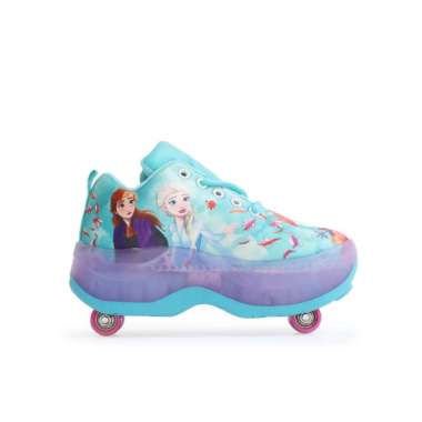 Sepatu anak Sepatu Roda Anak Roda 4 Frozen Purple 36