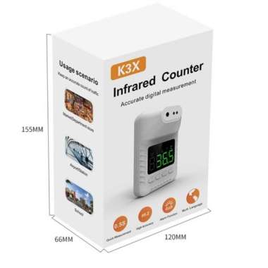 Wall Thermometer Standing Otomatis Termometer K3X