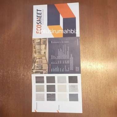 catalog PVC SHEET ECO ECOSHEET BY TACO KARTU WARNA sample 6hal katalog