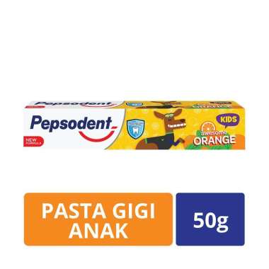 Promo Harga Pepsodent Pasta Gigi Kids Orange 50 gr - Blibli