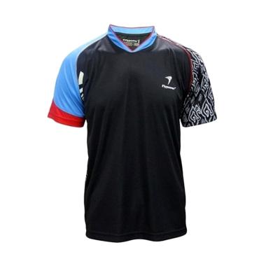 Flypower Mandalawangi 2 Kaos Badminton Pria - Black Blue Red