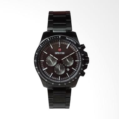 Expedition Chronograph Stainless Steel Jam Tangan Pria [E6744MC] Black