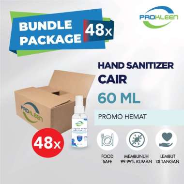 [BUNDLE] Hand Sanitizer CAIR 70% Food Grade PROKLEEN 60mL - 48pcs