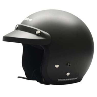 HELM CARGLOSS CFM CF RETRO HITAM DOF BLACK DOF HELM BOGO CARGLOS HALF FACE L