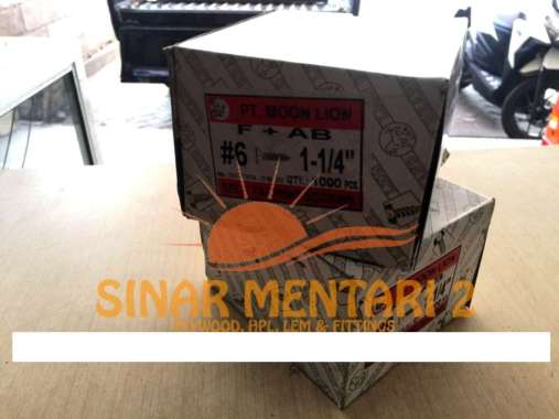 Sekrup 6 x 1/2 inch (1 cm) Moon Lion Dus (2000 PCS)
