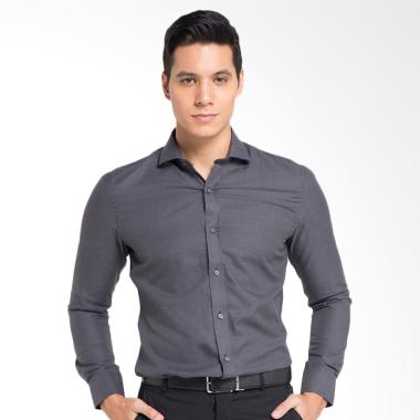 The Executive Long Sleeve Shirt Kemeja Pria - Grey [217K504]