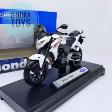 Diecast Motor Honda CB500F Welly Original Mainan Motoran Sport 1:18