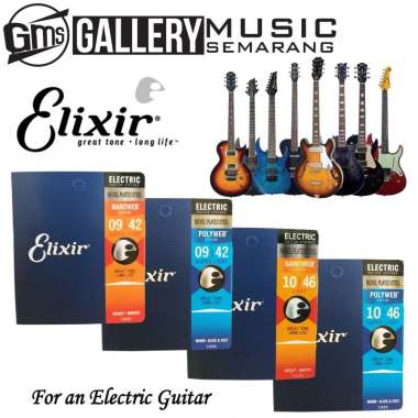 Senar Gitar Elixir untuk Gitar Elektrik Nanoweb dan Polyweb Senar Elixir Termurah Elektrik Nanoweb 0