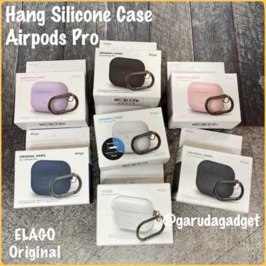Case Airpods Pro Elago Hang Silicone Soft Casing Cover Apple Full Protection Original New Black