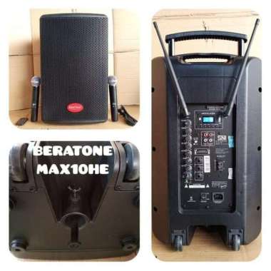 Baretone MAX 10 HE - Speaker Meeting Aktif Portable 10 Inch Bluetooth hitam
