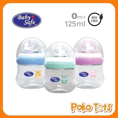 Baby Safe Wide Neck Bottle 125ml/4Oz Flow System Botol Susu WideNeck Hijau