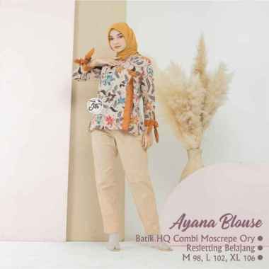 Atasan batik wanita Blouse Wanita modern - Ayana Blouse kerja Kantor batik seragam batik kerja wanit