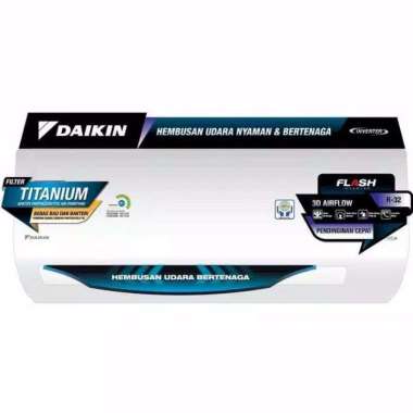 AC DAIKIN FTKQ20UVM4 FLASH INVERTER 3/4PK + PASANG DEPOK AC + MATERIAL