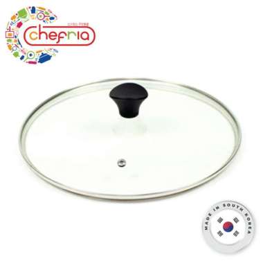 CHEFRIA Glass Lid 28 cm - Tutup Panci ORI 100% Multicolor